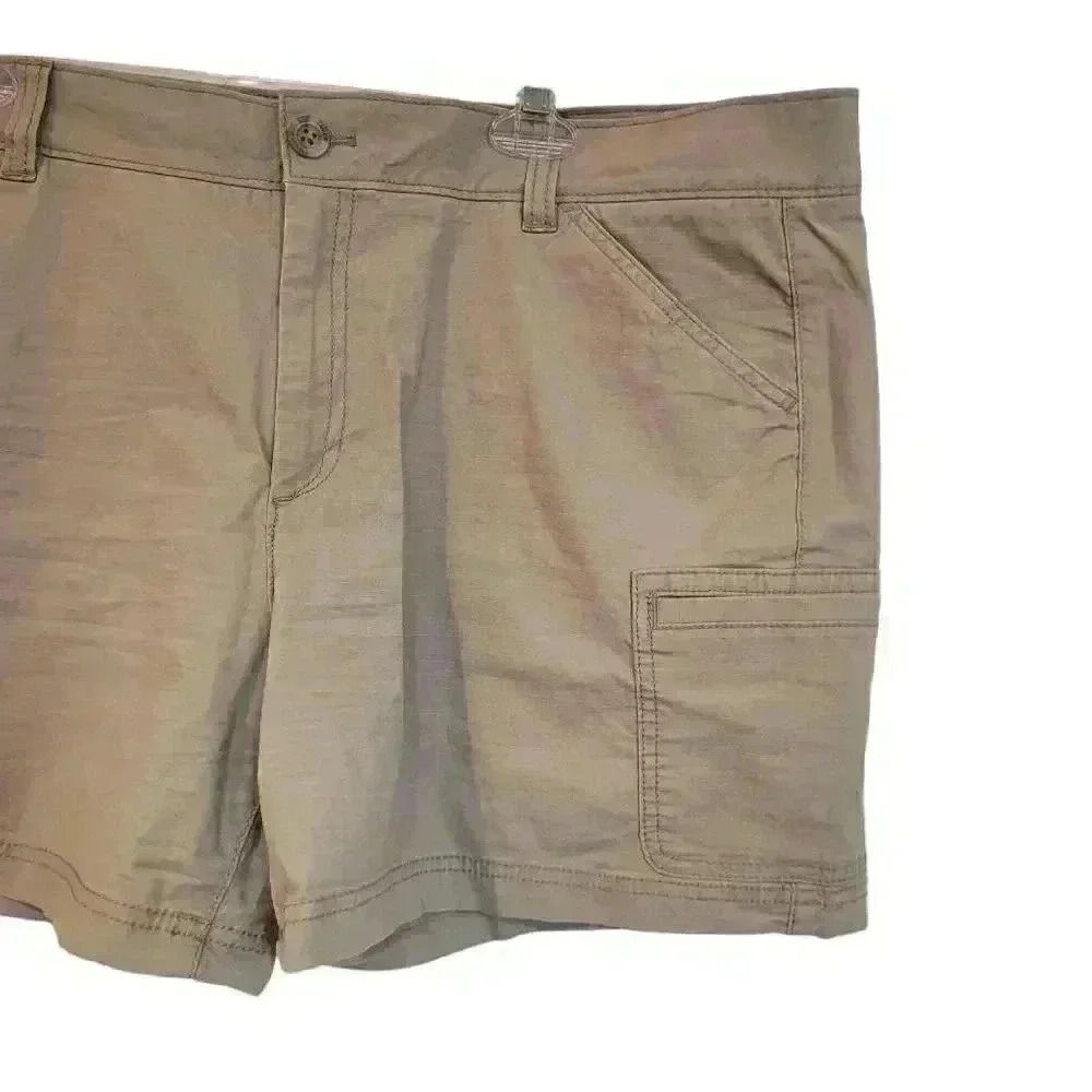 Eddie Bauer Women's Tan Cotton/Spandex Outdoor Shorts